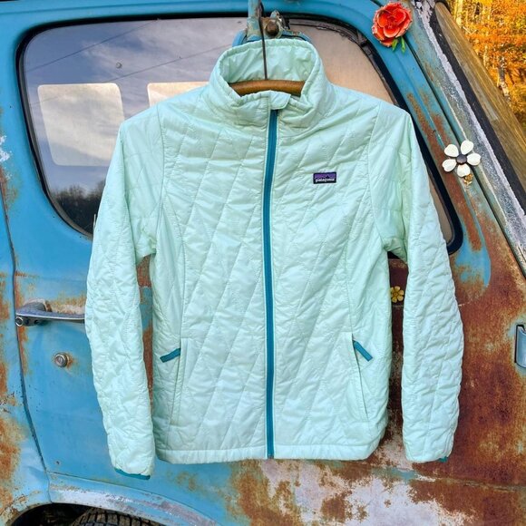 Patagonia Nano Puff Diamond Quilted Insulated Jacket Light mint green - Picture 1 of 7